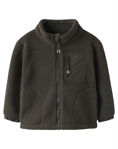 Name It - NMMMiller Sherpa Jakke - Chocolate Brown